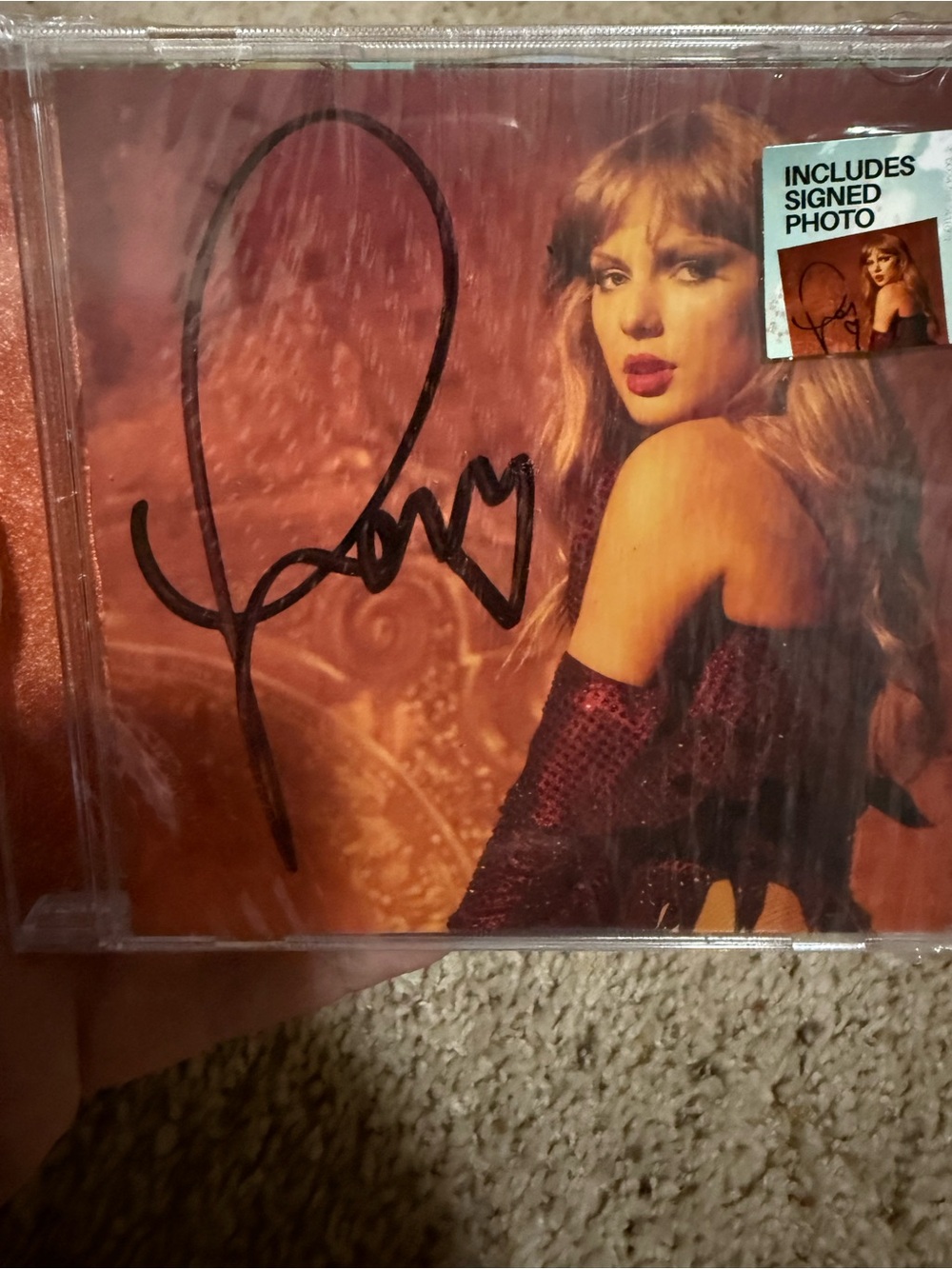 Taylor Swift hand signed Life of A Showgirl #3 CD - autographed